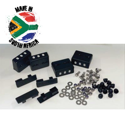 Alu-Cab Füße für Querträger 60mm in Schwarz (4 Stk)